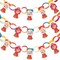 Big Dot of Happiness Holi Hai - 90 Chain Links and 30 Paper Tassels Decoration Kit - Festival of Colors Party Paper Chains Garland - 21 feet